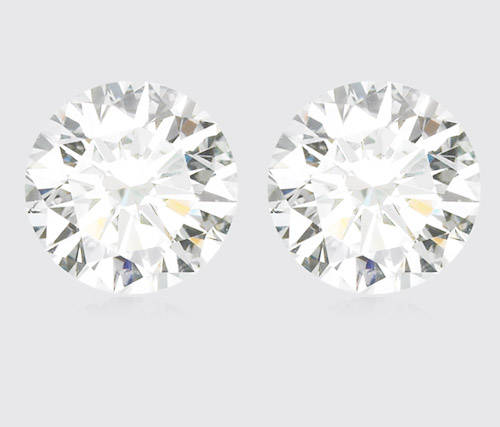 LAB CERTIFIED Perfect Pair ROUND BRILLIANT CUT 0.246CT **CRAZY R1 No reserve!!!***
